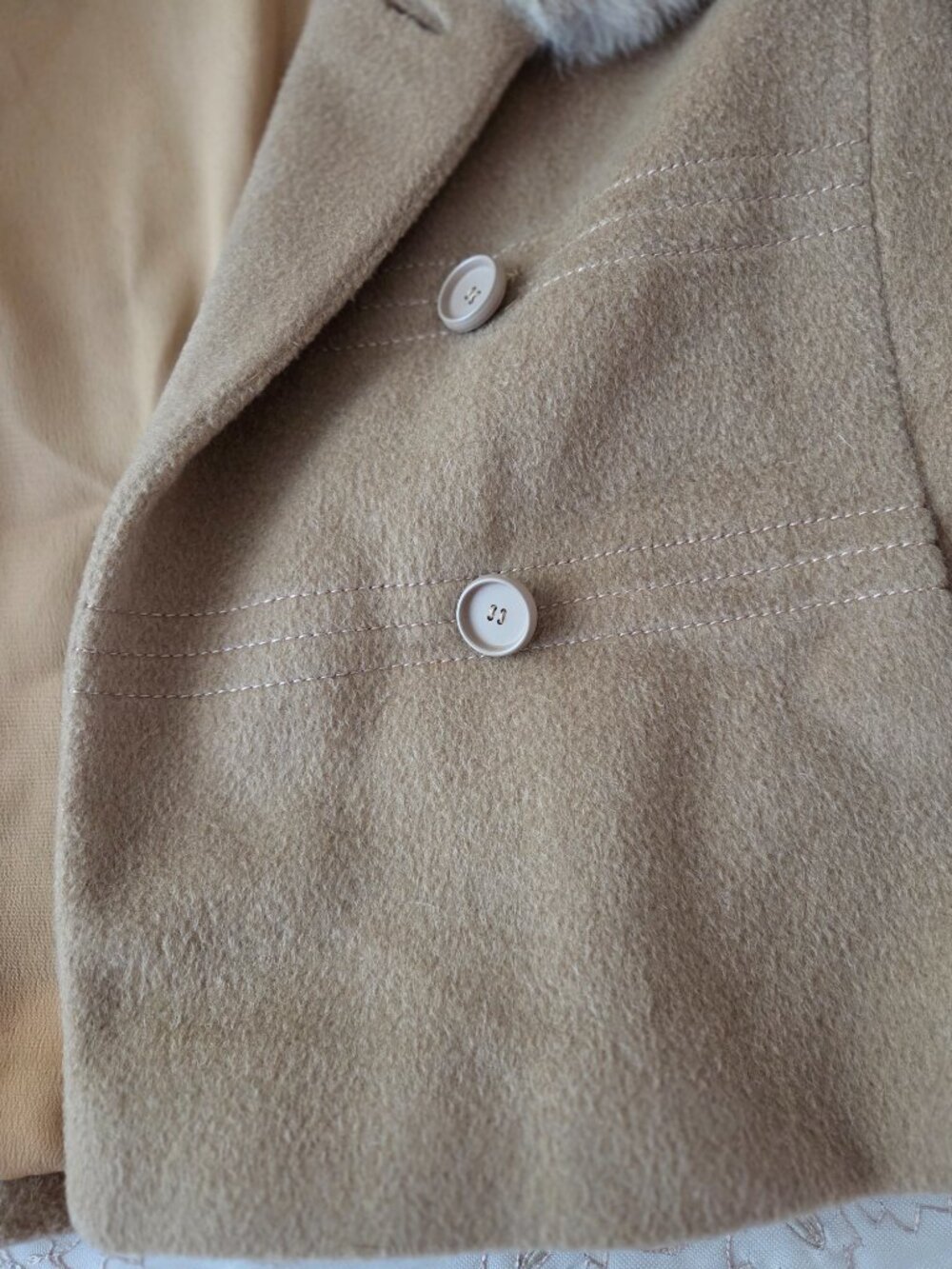 Vintage Camel Colored Wool Suit - Picture 11 of 16